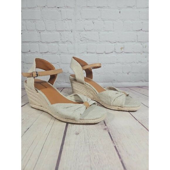 ☆ Lucky Brand Macrimay Wedge Sandala Women's Size 8.5 - Picture 3 of 7